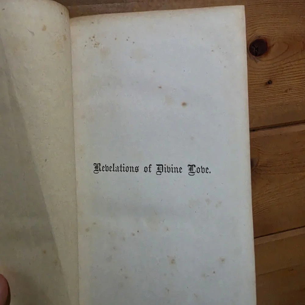 1877 Revelation of Mother Julian of Norwich Convent of Mercy Antique Very Rare